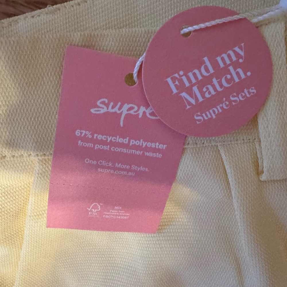 SUPRE Crips Yellow Wide Leg PANTS - Picture 4 of 10